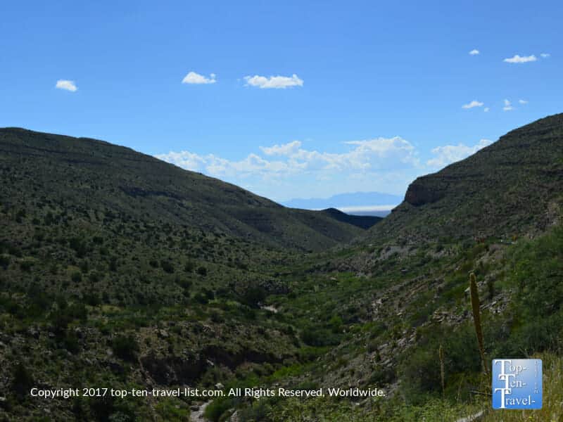 Mountain scenery along State Route 244 in New Mexico