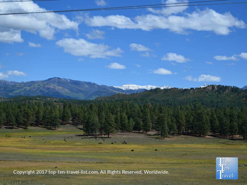 Beautiful mountain scenery in Pagosa Springs, Colorado