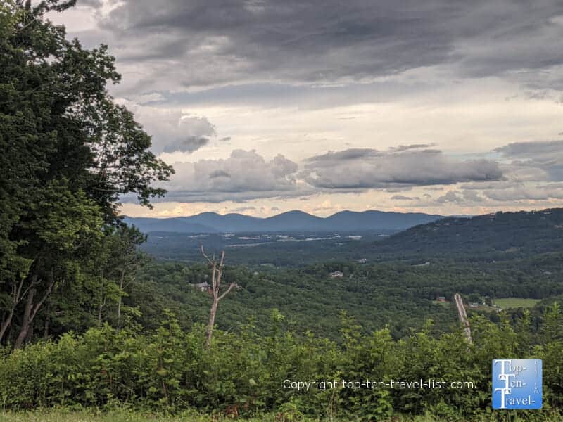 Beautiful mountain views on the Blue Ridge Parkway near Asheville