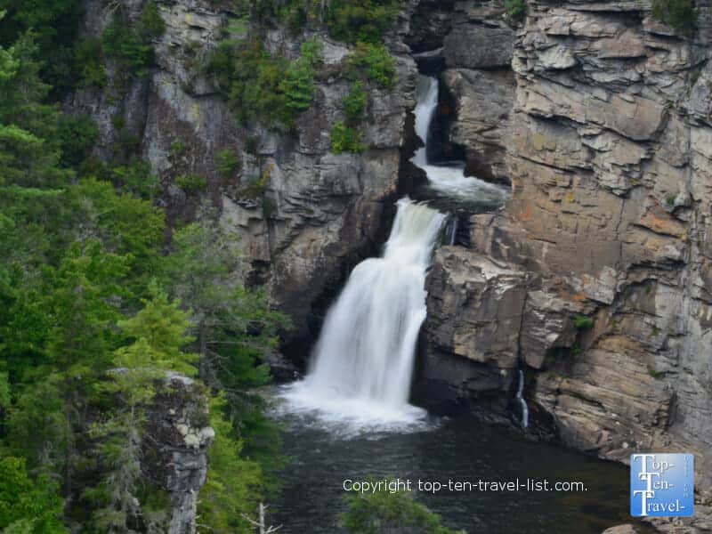 Lower Linville Falls in Western North Carolina 
