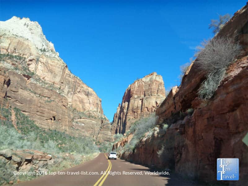Zion National park scenic drive