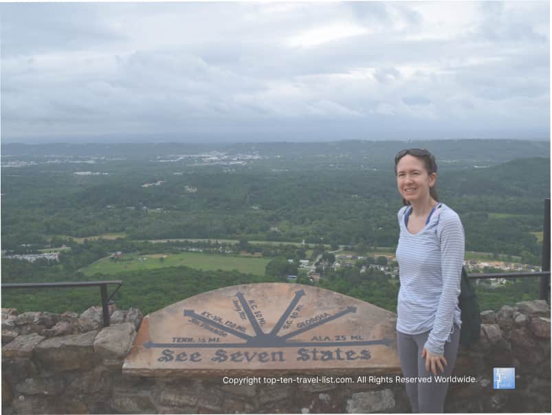 View of 7 states at Lookout Mountain