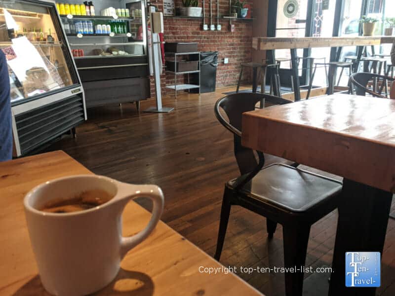 Americano at High Five downtown Asheville
