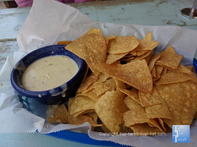 White Duck tacos Queso dip
