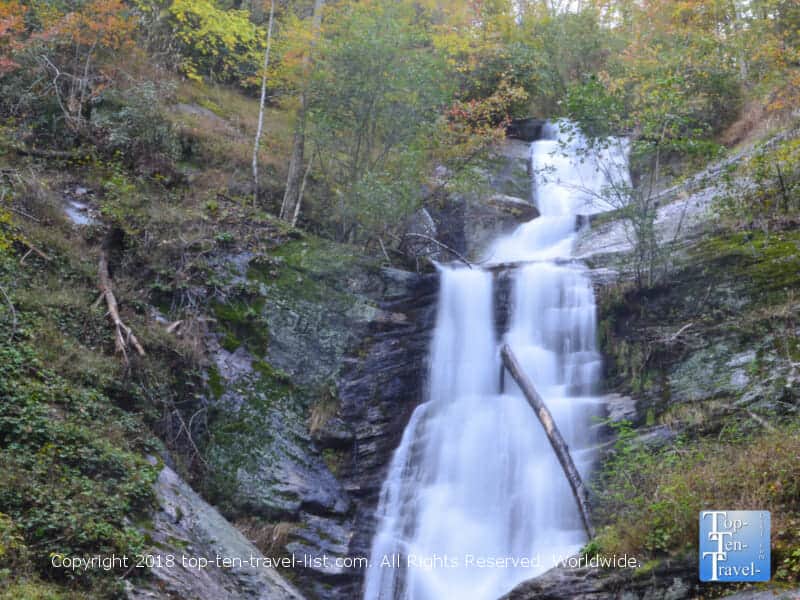 Tom's Creek Falls in Western North Carolina 