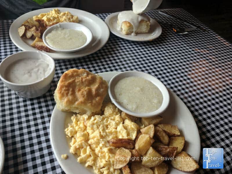 All-you-can-eat country breakfast the Moose Cafe in Asheville, North Carolina 