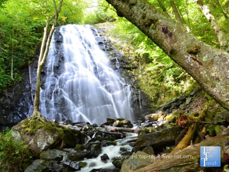 Crabtree Falls on The Blue Ridge Parkway in North Carolina