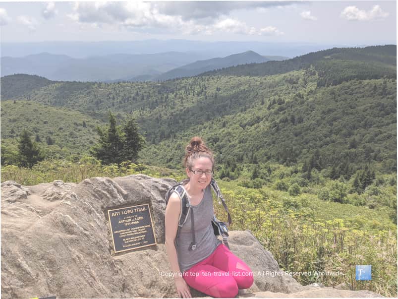 Overlook on the Black Balsam hike in Western North Carolina 