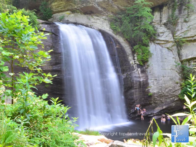 Looking Glass Falls in Western North Carolina 