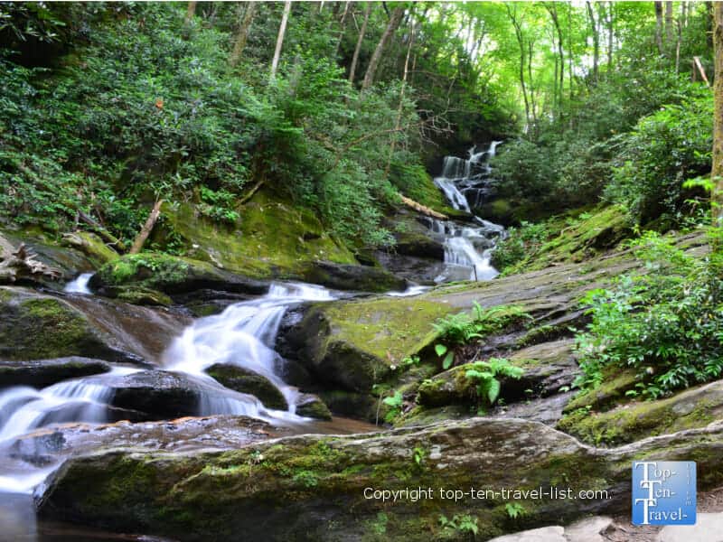 Roaring Fork Falls in Western North Carolina 