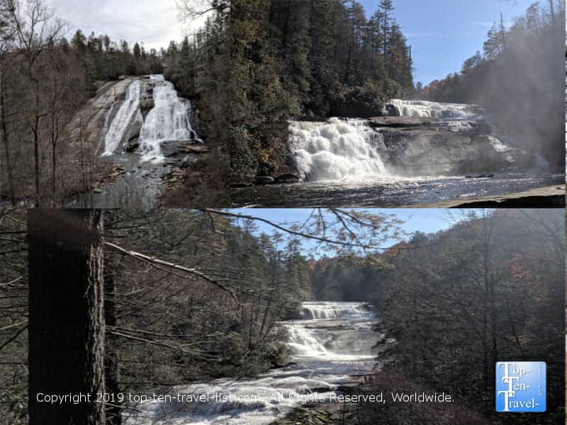 Triple Falls hike in the Dupont State Forest in North Carolina 