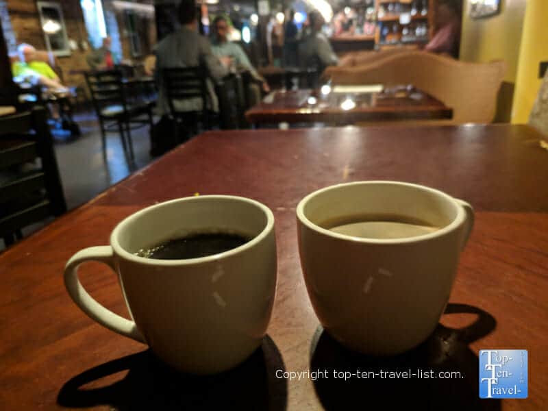 Great drinks at Coffee Underground in Greenville, SC