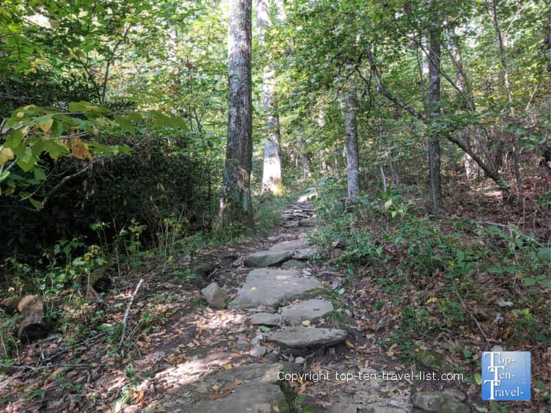 Hiking the Flat Rock trail on the Blue Ridge Parkway in Western North Carolina