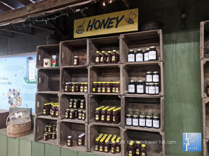 Local honey at Sky Top Orchard in Flat Rock, North Carolina 