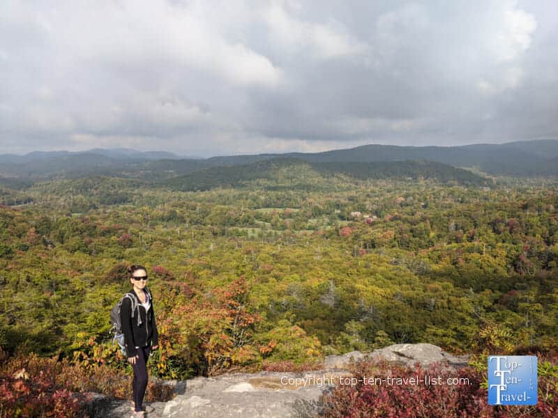 Flat Rock trail on the Blue Ridge Parkway