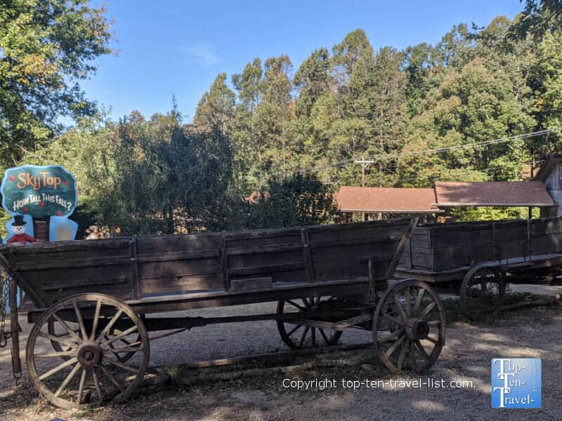 Photo opp at Sky Top Orchard in Flat Rock, North Carolina 