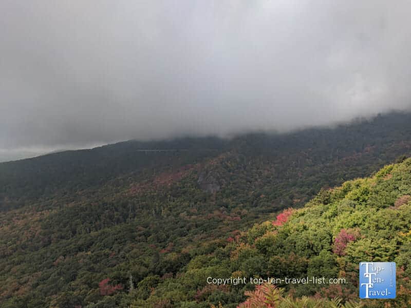Great views from the Rough Ridge summit trail along the Blue Ridge Parkway in Western North Carolina