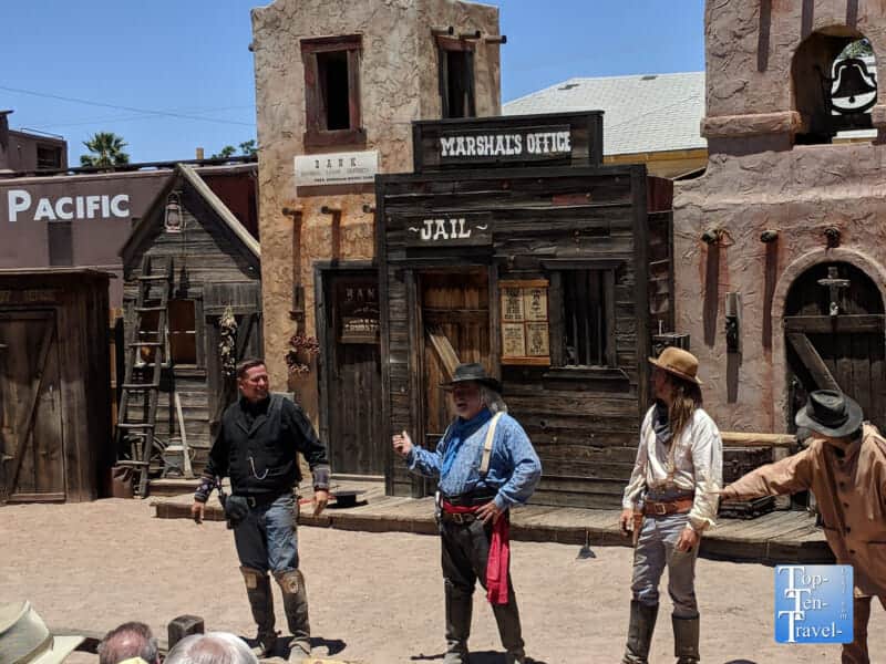 Wild West shootout in Tombstone, Arizona