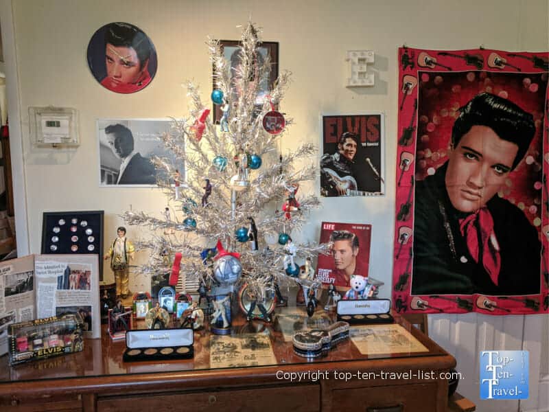 Elvis display at the Aluminum Tree Museum in Brevard, North Carolina 