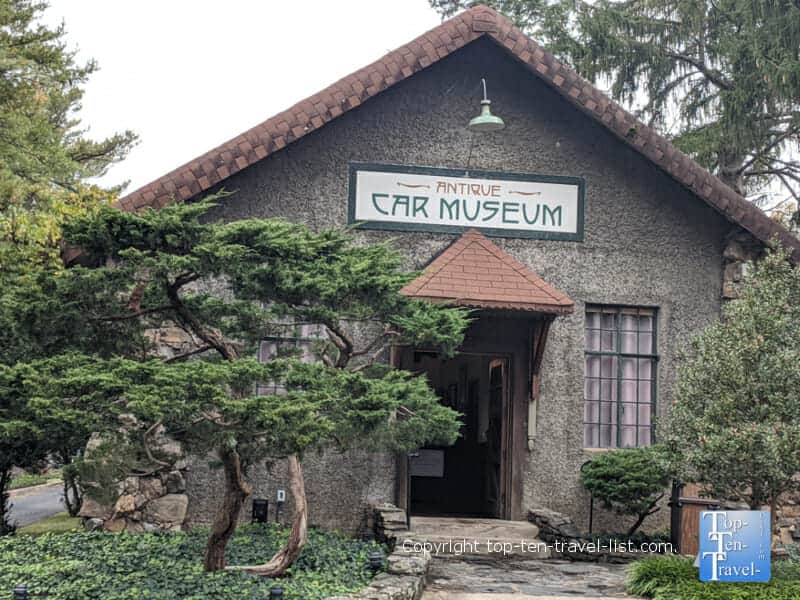 Antique car museum at Grovewood Village in Asheville, North Carolina