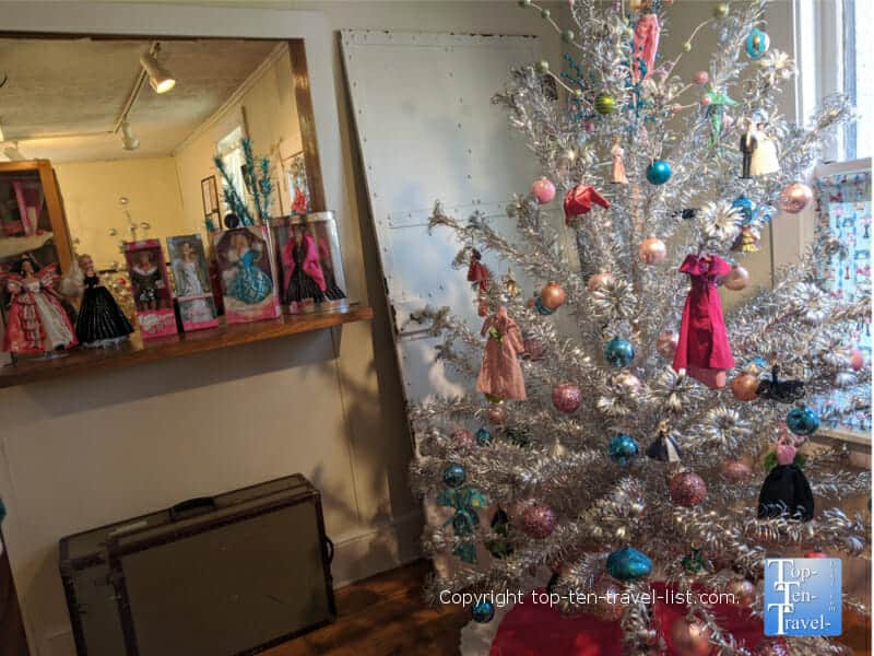 Barbie display at the Aluminum Tree Museum in Brevard, North Carolina 