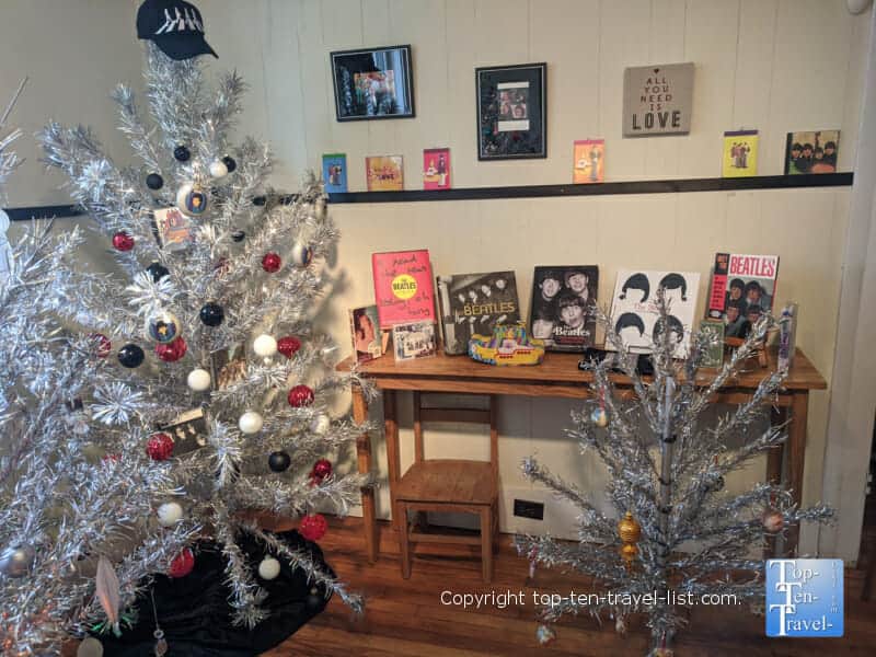 Beatles display at the Aluminum tree museum in Brevard, North Carolina