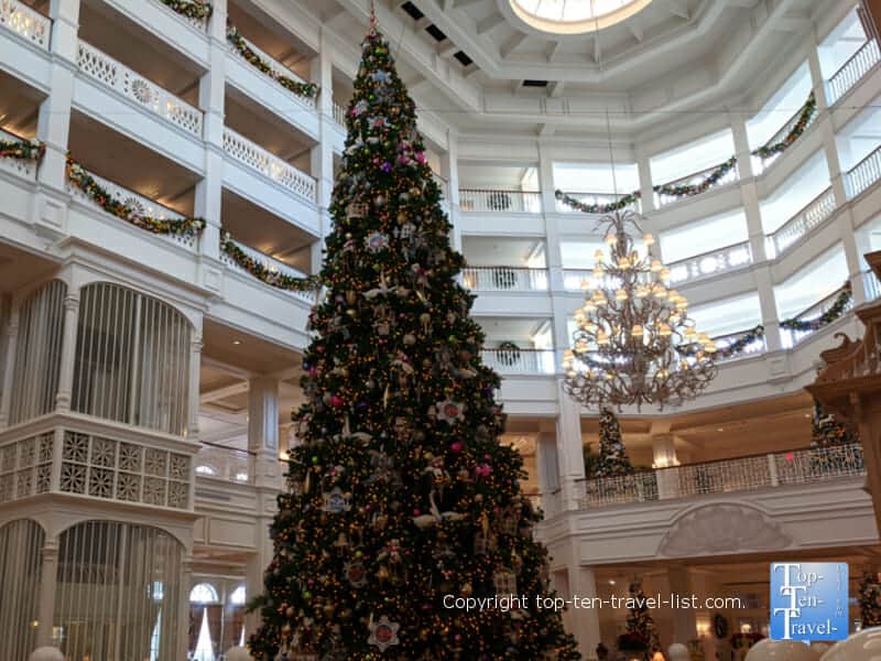 Christmas tree at Disney's Grand Floridian in Orlando