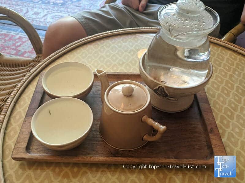 Dobra tea in downtown Asheville, North Carolina 
