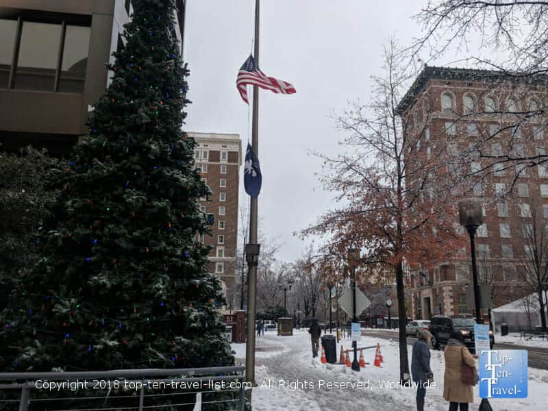 Rare snowstorm in Greenville, South Carolina