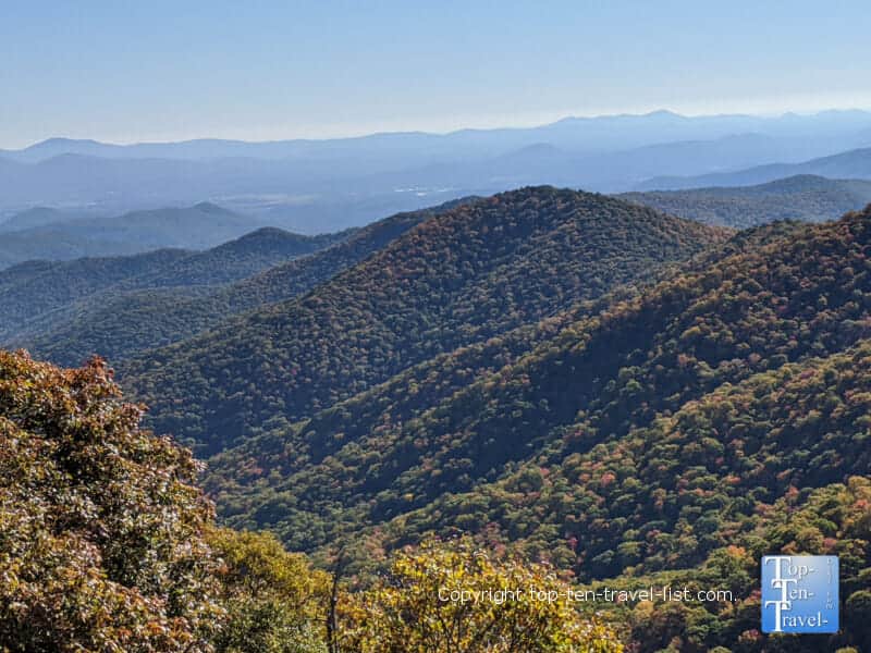 Beautiful mountain views at Mount Pisgah in Western North Carolina