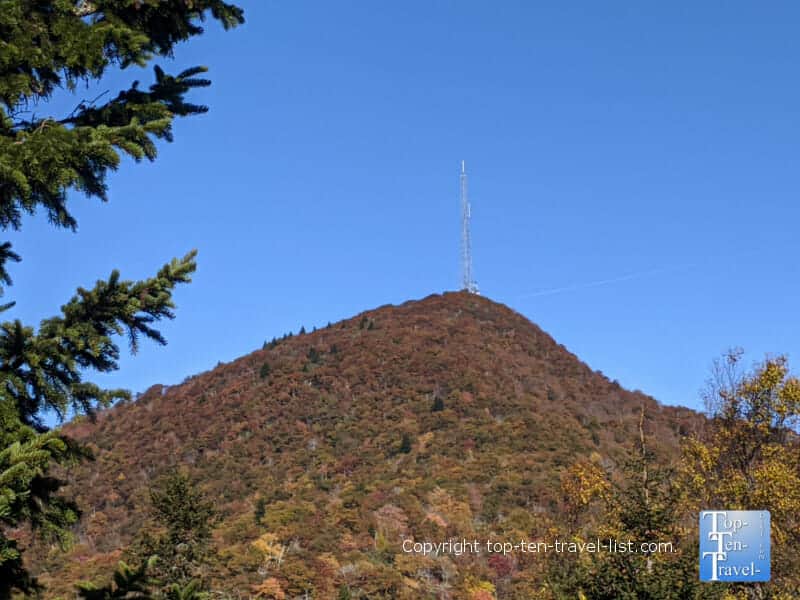 Mount Pisgah broadcast tower on the Blue Ridge Parkway in Western North Carolina