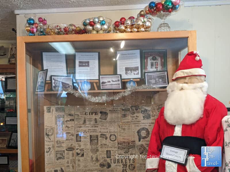 A  60's era newspaper at the Aluminum Tree Museum in Brevard, North Carolina 