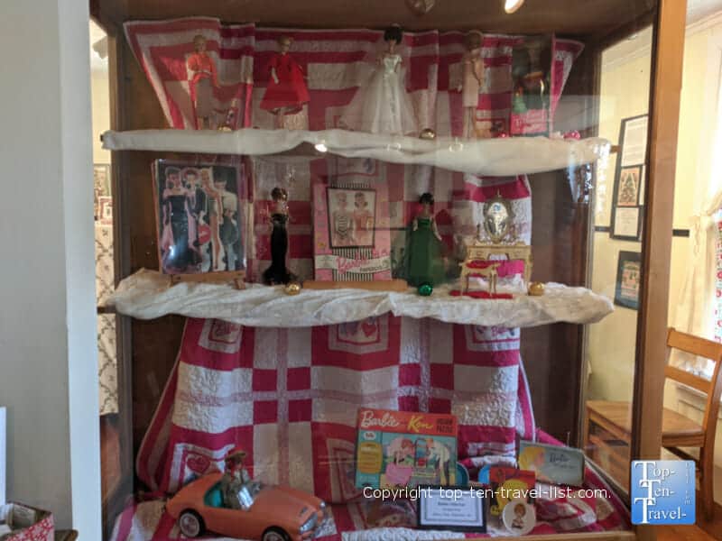 Old fashioned Barbie display at the Aluminum Tree Museum in Brevard, North Carolina 