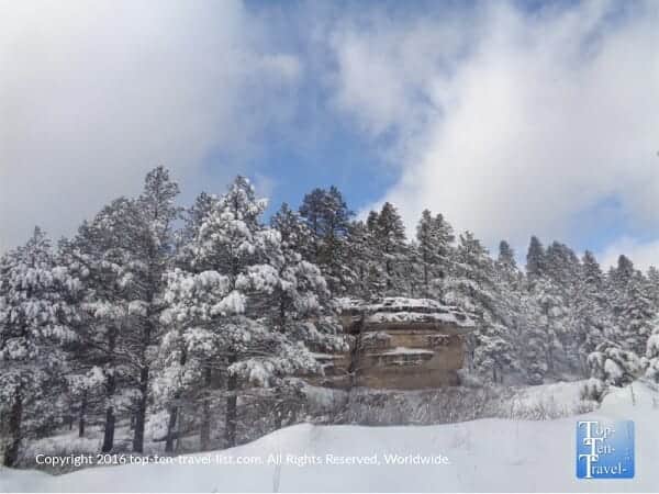 Winter scenery at Pumphouse Wash in Kachina Village, Arizona