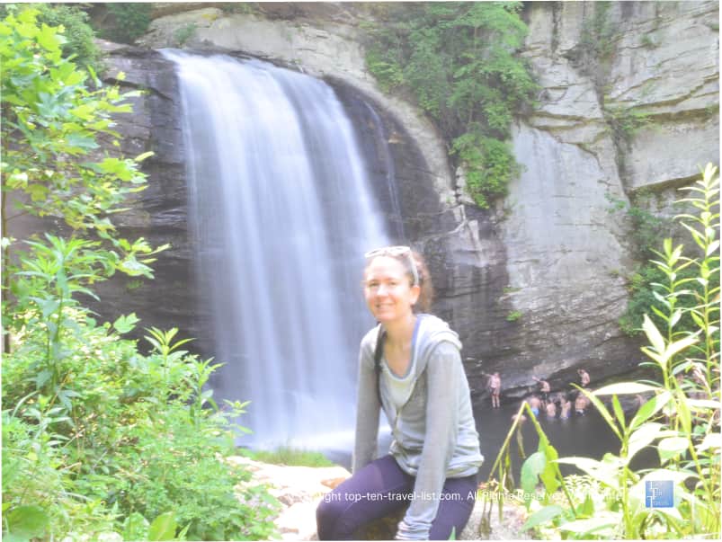Looking Glass Falls in Western North Carolina