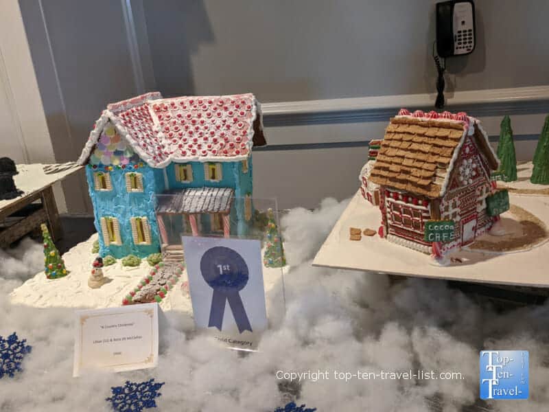Award winning child gingerbread houses at The Ballantyne in Charlotte, North Carolina