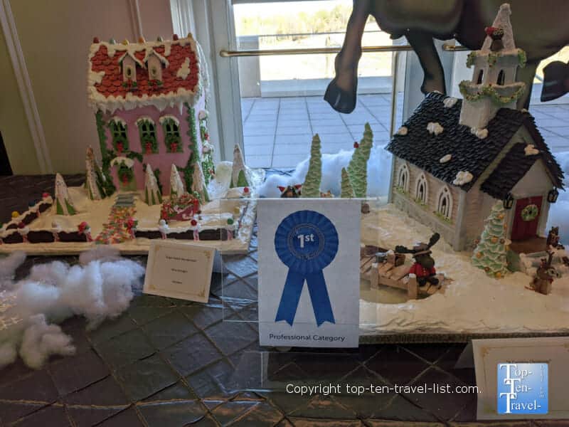Award winning professional gingerbread houses at The Ballantyne in Charlotte, North Carolina 