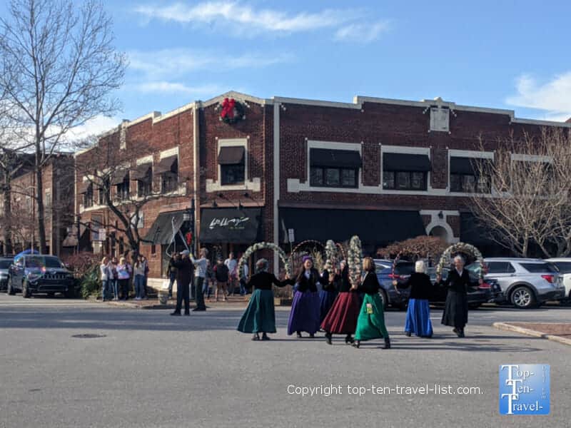 Dicken's Christmas festival at Biltmore Village in Asheville
