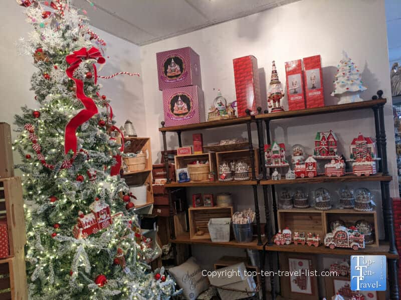 Christmas gift shop at the Omni Grove Park Inn in Asheville