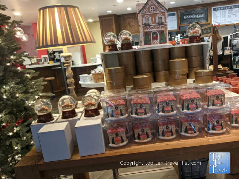 Omni Park Grove snowglobe at a gift shop