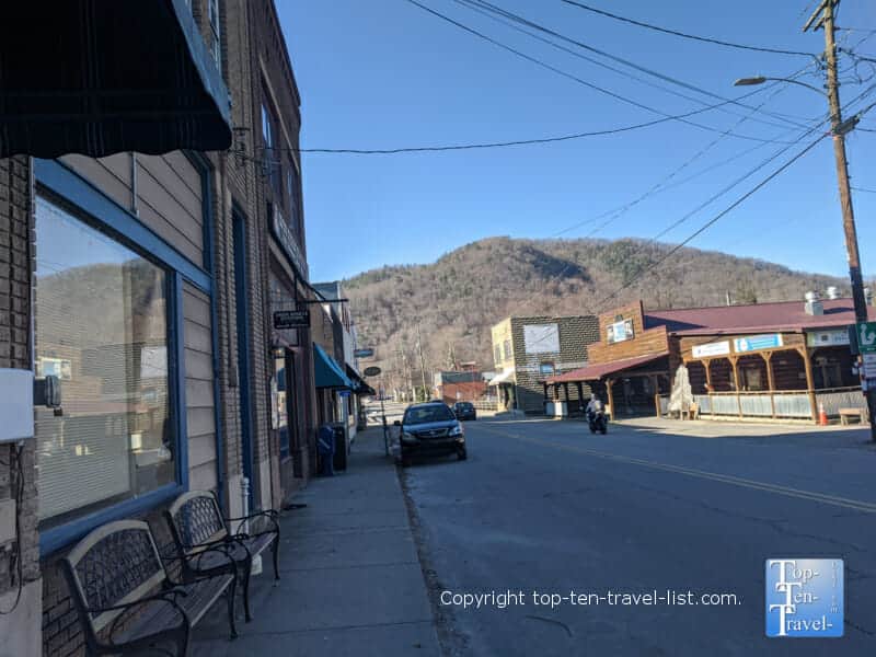 Rustic downtown of Hot Springs, North Carolina 