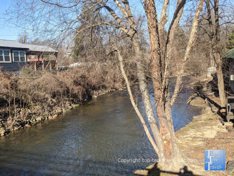 The French Broad River in Hot Springs, North Carolina 