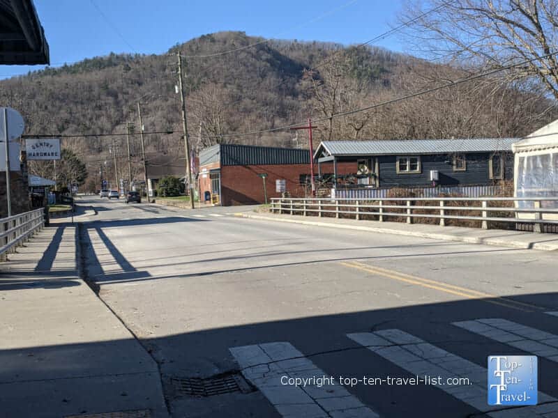 Rustic mountain scenery of Hot Springs, North Carolina 
