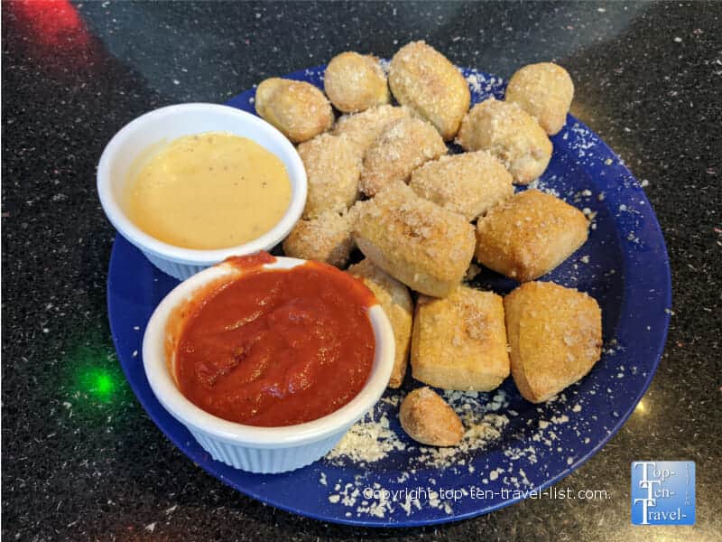 Pretzel bites at Mellow Mushroom in downtown Asheville