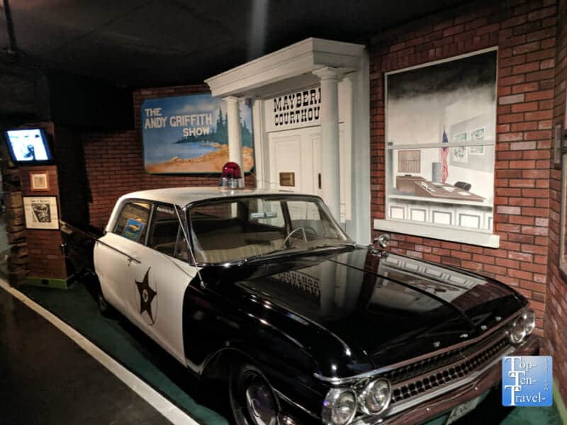 Mayberry Squad car at the Hollywood Cars Museum in Gatlinburg, Tennessee