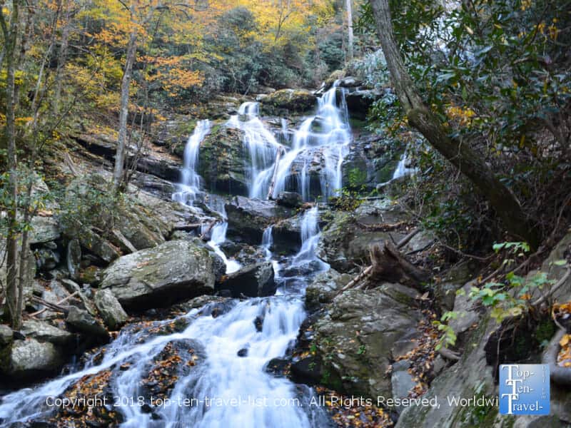 Beautiful Catawba Falls in autumn