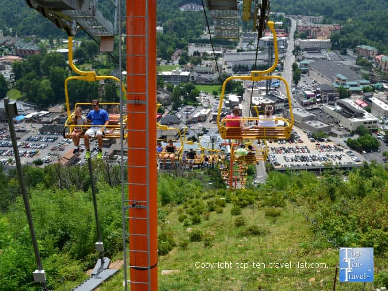 Sky Lift ride in Gatlinburg, Tennessee