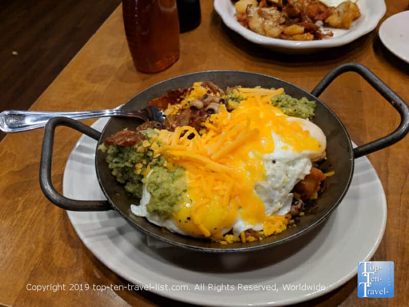 Old Skool Breakfast bowl at Tupelo Honey Cafe in Asheville, North Carolina