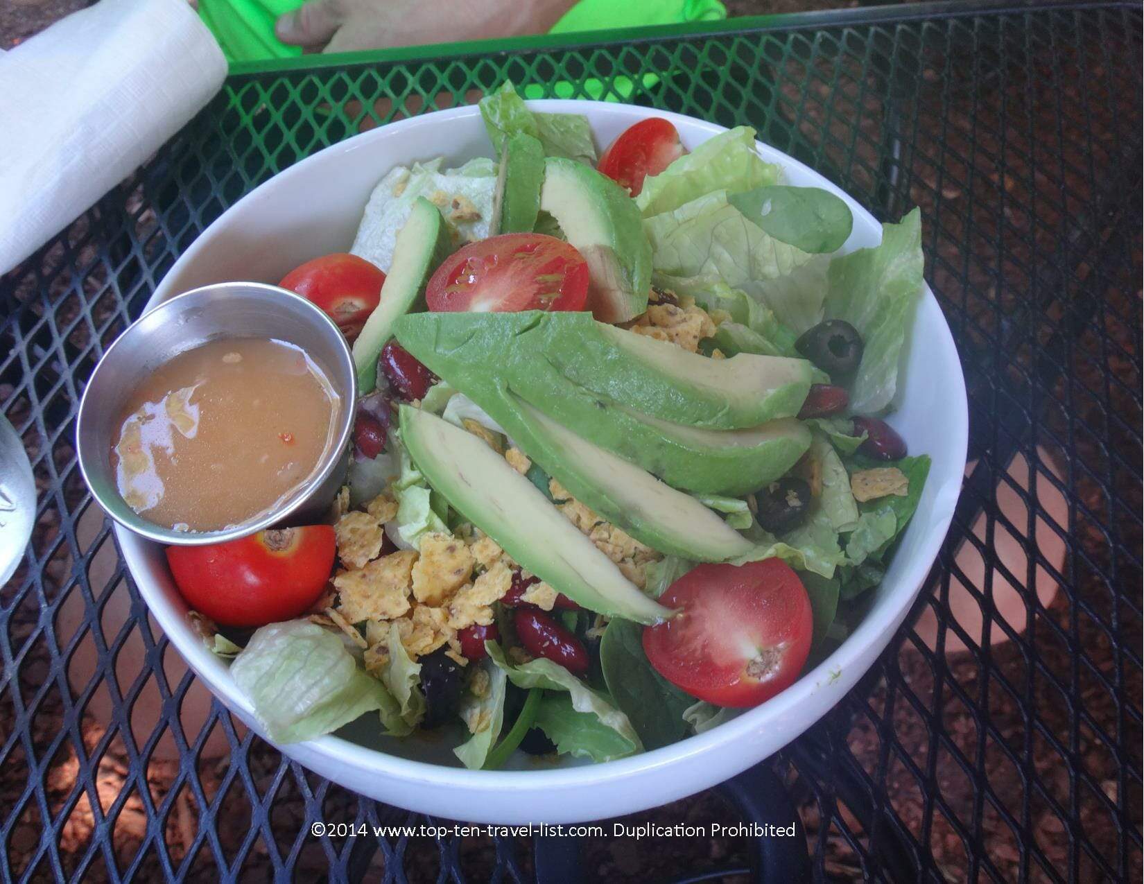 Avocado salad at A Low Country Backyard Cafe