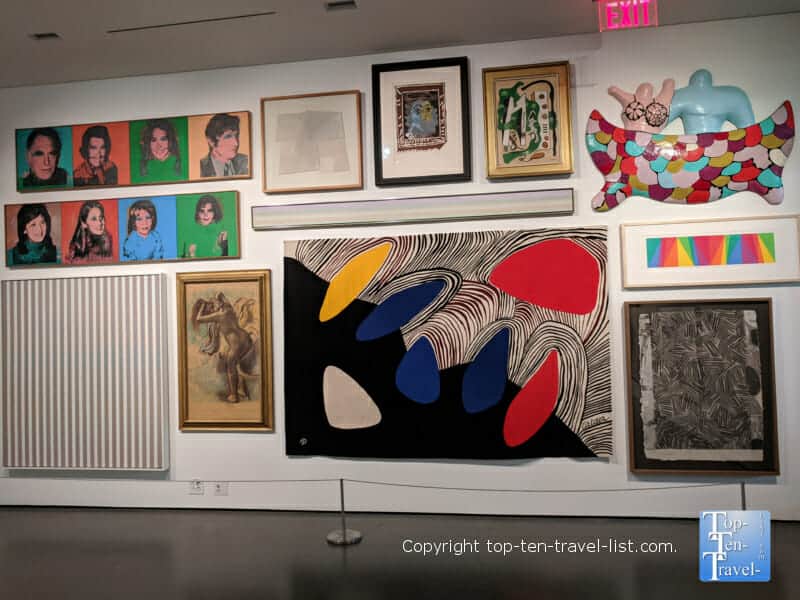 Colorful artwork at the Bechtler Museum of Modern Art in Uptown Charlotte, North Carolina